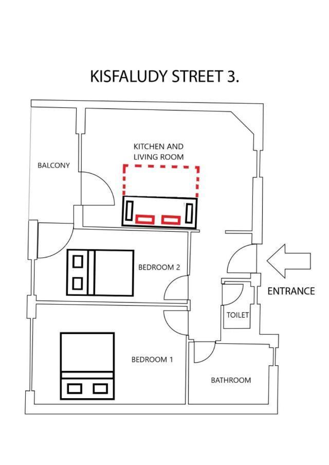 Two-Bedrooms Apartment Cbd Bp Budapest Ngoại thất bức ảnh